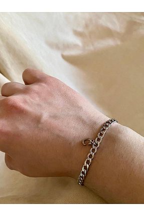دستبند استیل (فولاد) متالیک زنانه استیل (فولاد) bijoux uniques - کد 896290783