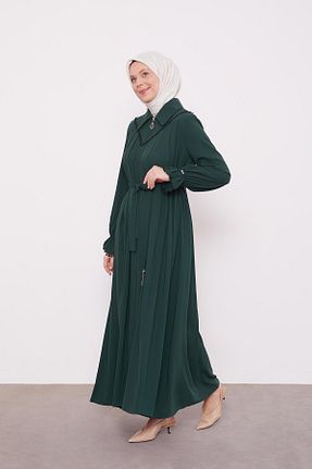 کلاه و ابایا سبز زنانه پنبه پلی استر Levidor - کد 896301798