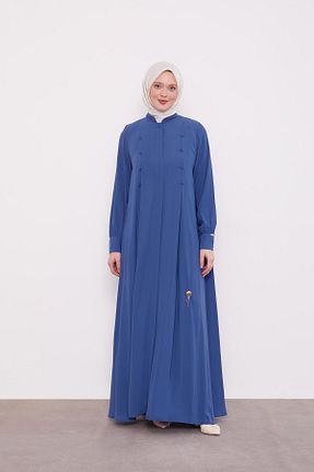 کلاه و ابایا آبی زنانه پنبه ای Levidor - کد 896303036