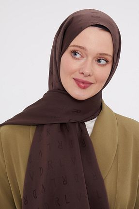 شال قهوه ای زنانه پلی استر Levidor - کد 896299641
