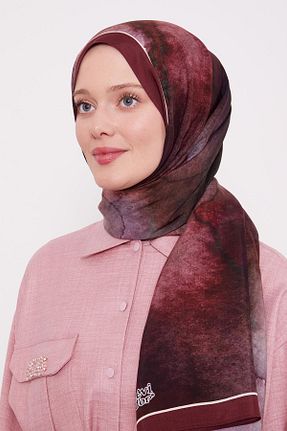 شال زرشکی زنانه ویسکون Levidor - کد 896322584