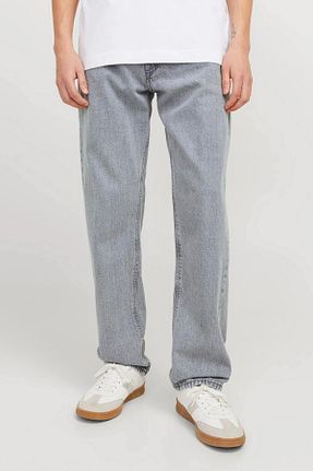 شلوار جین طوسی مردانه پاچه لوله تفنگی Jack & Jones - کد 896317373
