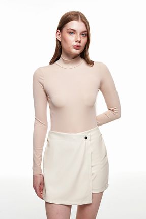 بلوز بژ زنانه ساده Quzu - کد 70218077