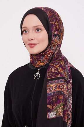 شال بنفش زنانه ویسکون Levidor - کد 896323531