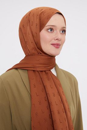شال نارنجی زنانه پلی استر Levidor - کد 896299626