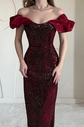 لباس زرشکی زنانه بافتنی Elbee Fashion Woman - کد 893747962