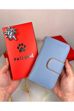 کیف پول آبی زنانه سایز متوسط patideri - کد 896311887