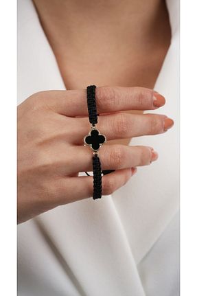 دستبند طلا مشکی زنانه 14 عیار DİAMİNE PIRLANTA - کد 895175011