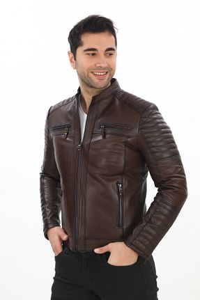 کت قهوه ای مردانه اسلیم NEWZAYA - کد 896326361