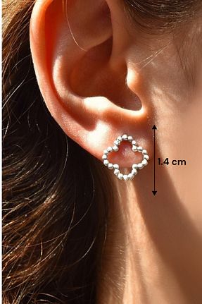 گوشواره نقره سفید زنانه 925 عیار jelux silver - کد 43175322