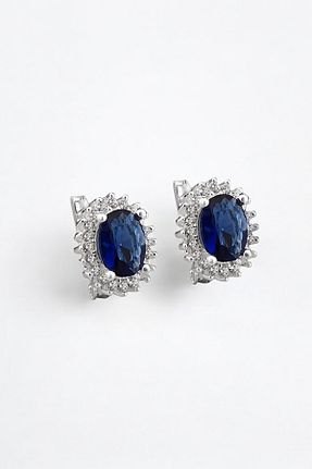 گوشواره نقره سفید مردانه 925 عیار jelux silver - کد 48608928