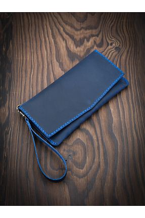کیف پول آبی زنانه ابعاد بزرگ MY Leather - کد 732369824