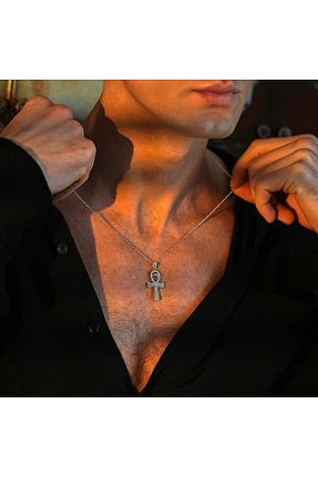گردنبند نقره مردانه 925 عیار ipek silver - کد 896339469