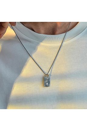 گردنبند نقره مردانه 925 عیار ipek silver - کد 896339954