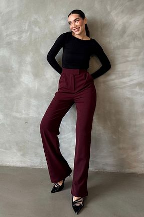 شلوار زرشکی زنانه پارچه Madmext - کد 891703161