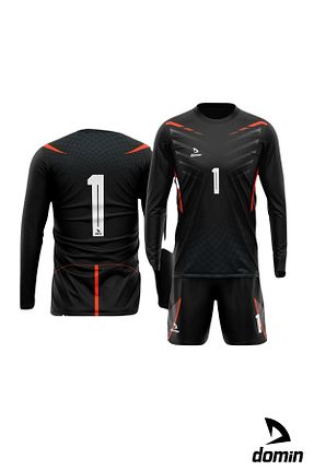 لباس فرم دروازه بان مشکی مردانه DOMİN SPOR - کد 841193688