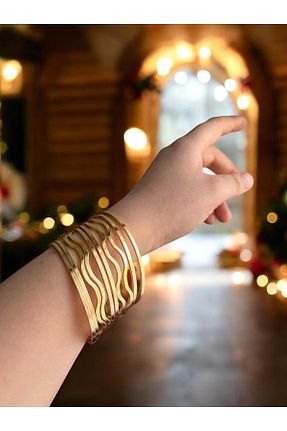 دستبند استیل (فولاد) متالیک زنانه استیل (فولاد) Pretty - کد 896353577