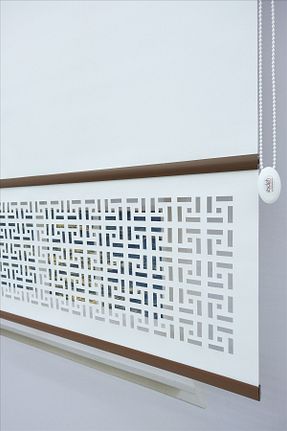 پرده کشوئی سفید کلاسیک Stor ESDEH - کد 892785319