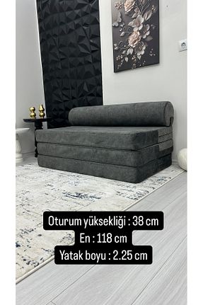 کاناپه طوسی مخمل MEVSİMHOME - کد 860522114