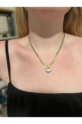 گردنبند استیل ( فولاد ) طلائی زنانه استیل (فولاد) Asteria Jewelry - کد 840136950