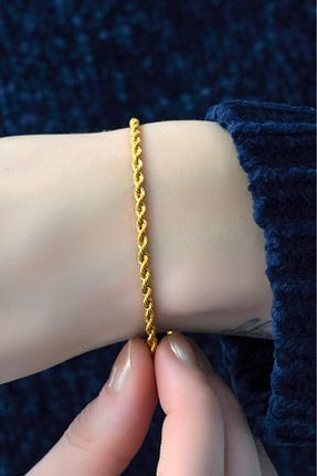 دستبند طلا زرد زنانه 8 عیار aytekgold - کد 249969946