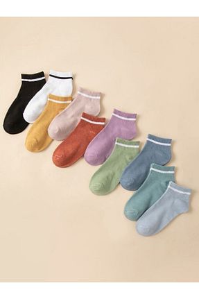جوراب فیروزه ای زنانه پنبه ای Sky Socks - کد 896400516