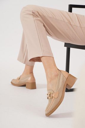 کفش پاشنه بلند کلاسیک بژ زنانه تریکو Moda Pie - کد 896359548
