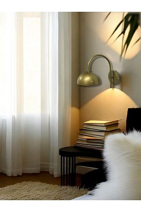 چراغ دیواری طلائی فلزی retro home design - کد 897532070