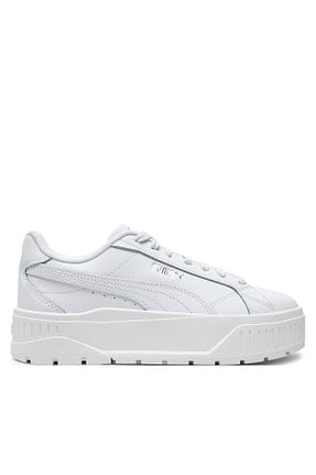 کفش اسنیکر سفید زنانه بند دار Puma - کد 863464610