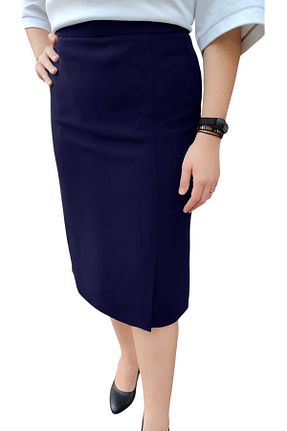 دامن سرمه ای زنانه بافتنی Butik - کد 384021888