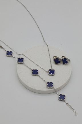 ست نقره بنفش زنانه زیرکن Inure Jewelry - کد 896417664