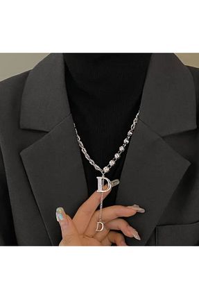 گردنبند جواهر طوسی زنانه Dgt Luxury - کد 896413423