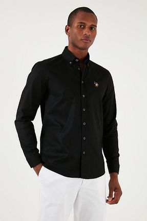 پیراهن مشکی مردانه اسلیم فیت U.S. Polo Assn. - کد 896773813