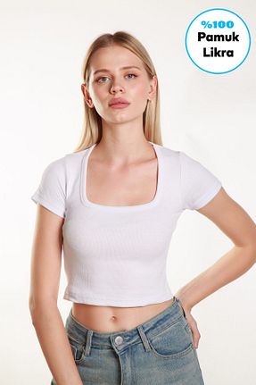بلوز سفید زنانه سایز بزرگ FS STORE - کد 896471737
