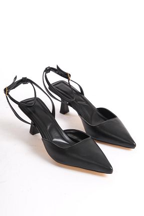 کفش پاشنه بلند کلاسیک مشکی زنانه چرم مصنوعی Bak Store - کد 821210941