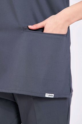 ست بالاتنه و پائین تنه طوسی زنانه بافتنی Owlet Medikal - کد 798371708