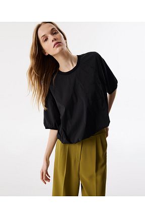 بلوز مشکی زنانه ساده Twist - کد 896550705