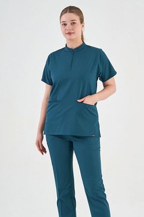 ست بالاتنه و پائین تنه آبی زنانه بافتنی Owlet Medikal - کد 844105141