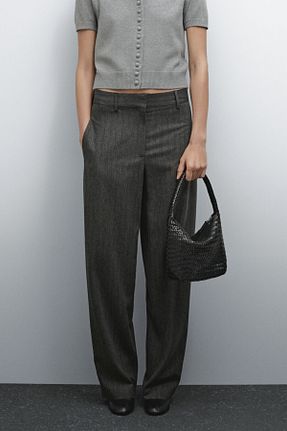 کیف دوشی مشکی زنانه چرم خالص Massimo Dutti - کد 896547278