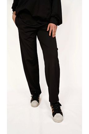 شلوار کرمگن مشکی زنانه جیب دار allys - کد 811362400
