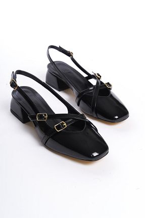 کفش پاشنه بلند کلاسیک مشکی زنانه چرم مصنوعی Bak Store - کد 799490859