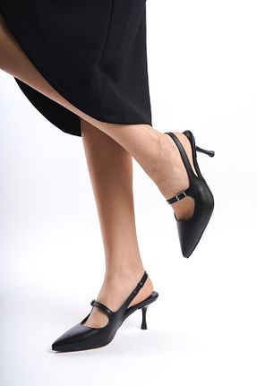 کفش پاشنه بلند کلاسیک مشکی زنانه چرم مصنوعی Bak Store - کد 813268991