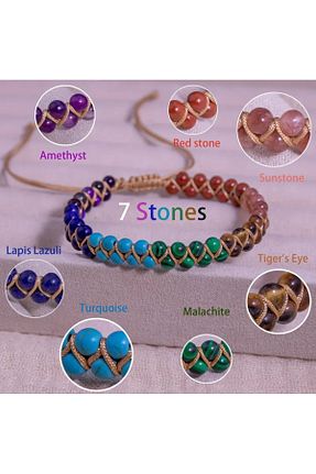 دستبند جواهر زنانه سنگ طبیعی glasses accessory - کد 897435766