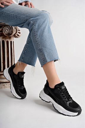 کفش اسنیکر رنگی زنانه بند دار Moda Kadıköy - کد 896552587