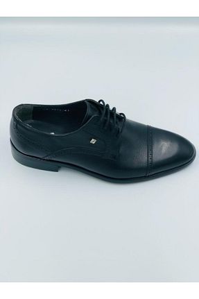 کفش کلاسیک مشکی مردانه چرم خالص Fosco - کد 896564798