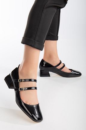 کفش پاشنه بلند کلاسیک مشکی زنانه چرم مصنوعی Bak Store - کد 805543400