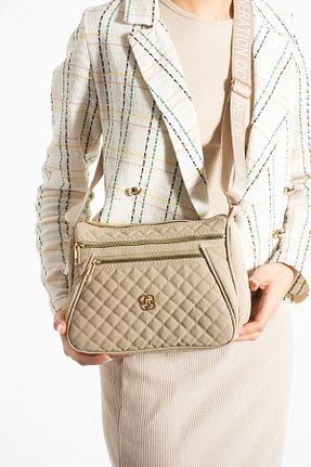 کیف دوشی بژ زنانه چرم مصنوعی Kaya Bag - کد 896560655