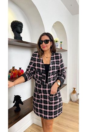 ست بالاتنه و پائین تنه رنگی زنانه بافتنی kubraozbeybutik - کد 896574555
