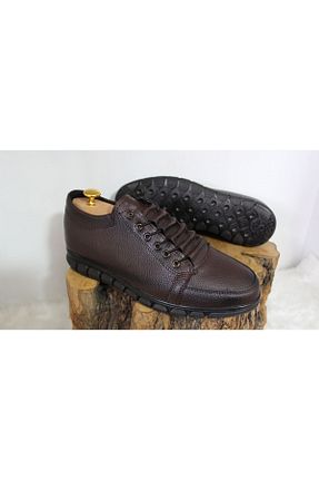 کفش کژوال قهوه ای مردانه چرم مصنوعی FAYMAZ - کد 795343677