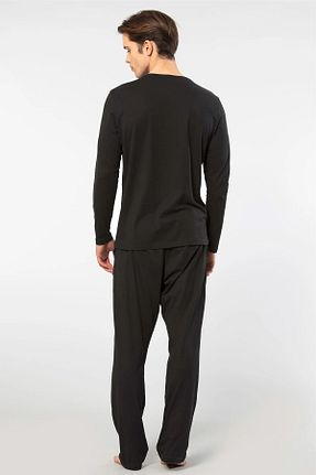 ست لباس راحتی مشکی مردانه ساده Cacharel - کد 896583851